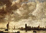 Jan van Goyen View of the Merwede before Dordrecht oil painting on canvas